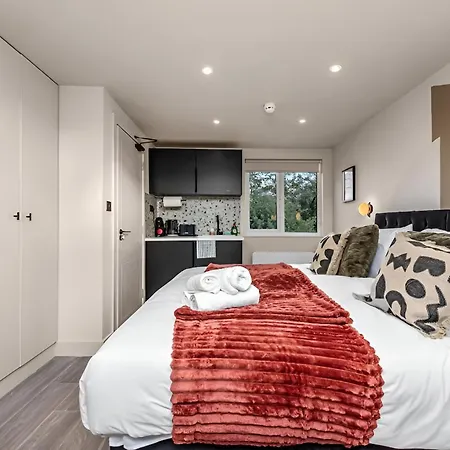 Radiant Studio Nook With Full Kitchen London Exterior photo